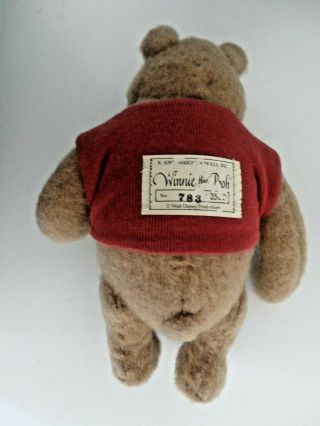 Vtg R.  John Wright Winnie The Pooh Bear Stuffed Animal LTD EDITION 783/2500 3