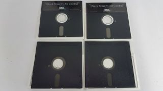 Chuck Yeager ' s Air Combat Vtg Electronic Arts IBM 3.  5 Floppy Disk Big Box Game 2