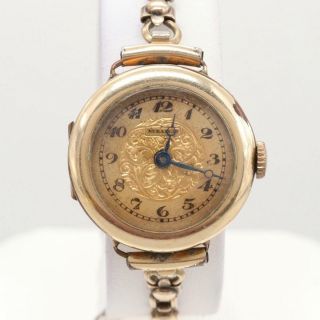 Vintage Rubaiyat Gold Filled Woman Wristwatch.  Bulova W.  Choffat Swiss,  15 Jewels
