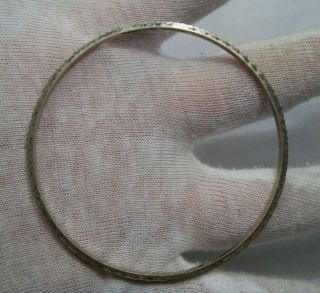 Vintage HOB Sterling Silver Bangle Bracelet.  42 3