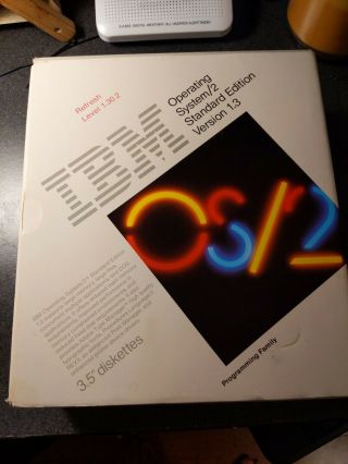 Classic Pc Software,  Includes All Disks - Ibm Os/2 Standard Edition V1.  3