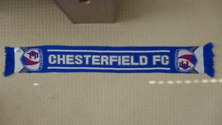Chesterfield Fc - Vintage Classic England Football Soccer Knit Scarf