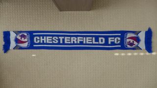 CHESTERFIELD FC - Vintage Classic England Football Soccer Knit Scarf 5