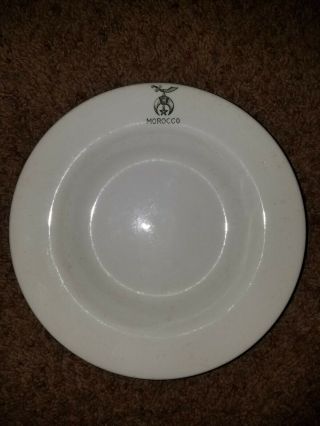Vintage Masonic Iroquois Diner China Morocco 9 " Dish Bowl
