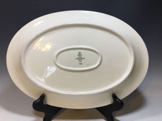 Vintage Bavaria Tirschenreuth Germany Oval Serving Dish Ivory/Gold Trim - 12 