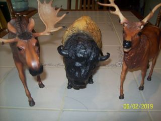 Vintage Breyer Animals Elk / Buffalo / Moose