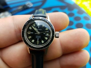 Vintage Rear Dima Watch Diver With Eta 2551 25 Jewels Ladies Watch