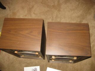 Advent Pair Floor Loudspeakers Henry Kloss Wooden Cabinet 4
