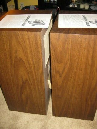 Advent Pair Floor Loudspeakers Henry Kloss Wooden Cabinet 5