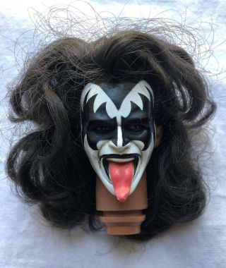 Vintage 1978 Kiss Mego Gene Simmons Doll Head Action Figure Aucoin