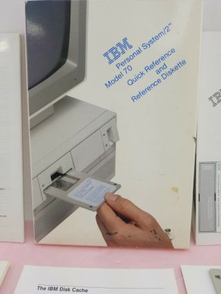 Vintage IBM Personal System/2 Model 70 Quick Reference and Reference Diskette 3