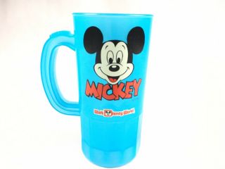 Vtg Walt Disney World Mickey Mouse 22 Souvenir Blue Cup Theme Park