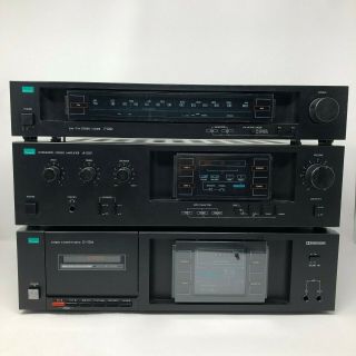 Vintage Sansui Stereo System Amplifier Tuner Tape Deck T - 550 A - 550 D - 55m