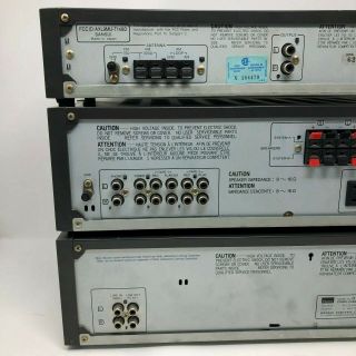 Vintage Sansui Stereo System Amplifier Tuner Tape Deck T - 550 A - 550 D - 55M 6