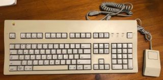 1990 Apple Extended Keyboard Ii - Mouse - Power Cord - Model M3501