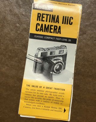 KODAK Retina Camera Instruction Manuals and Literature 6