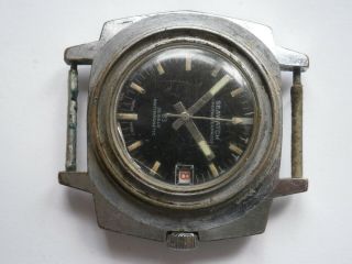 Vintage gents DIVERS STYLE wristwatch SEAWATCH mechanical watch spares 4