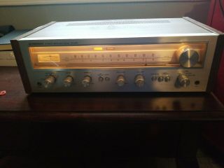 Vintage Pioneer Stereo Receiver Model Sx - 550 Brushed Aluminum Finish