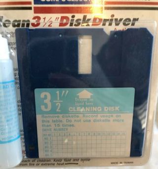 Computer Floppy Disk Head Cleaning Kit 3 1/2 