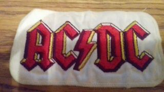 Vintage Ac/dc Sew On Patch,  Rock,  Metal,  Angus Young,  Bon Scott