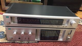 Vintage Sansui A - 707 Integrated Stereo Amplifier With T - 707 Stereo Tuner