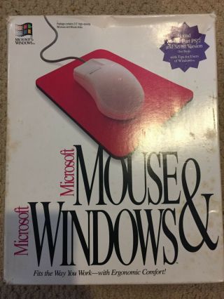 Microsoft Windows 3.  1 On 3.  5 Discs With Mouse - Vintage Computer Software
