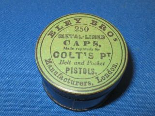 Colt 2nd Generation Eley Brothers Percussion Cap Tin