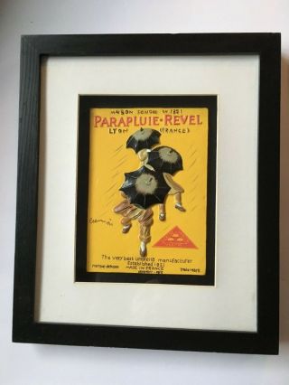 PARAPLUIE - REVEL & MOULLIAC Shadowbox Vintage Poster set Leonetto Capiello 1920s 4