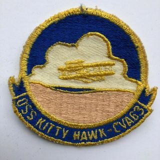 Vintage Us Navy Usn Uss Kitty Hawk Cva63 Patch