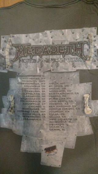 Megadeth Vintage 1995 Youthanasia U.  S.  Tour Shirt XL 3