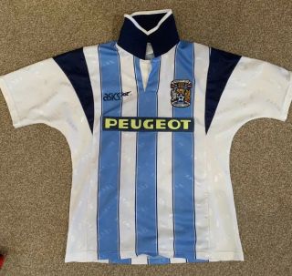 Vintage Coventry City Football Shirt Size Large Boys 1991 - 92