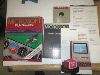 Microsoft Flight Simulator For Apple Macintosh Vintage Computer