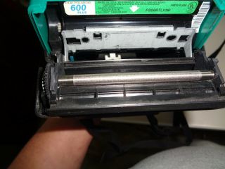 Vintage Polaroid Impulse 600 Instant Film Camera with Case Teal Body EUC 5