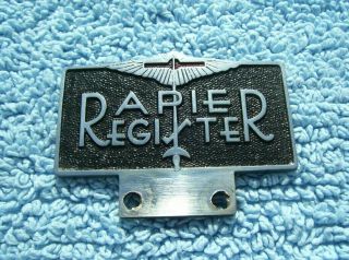 Vintage 1970s Lagonda Rapier Register Car Badge - Pre - War Motor/auto Club Emblem