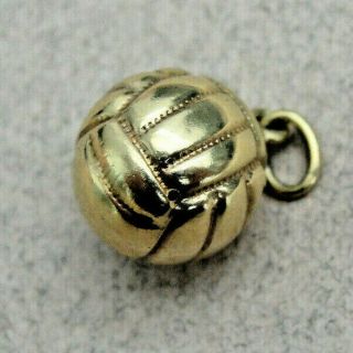 Good Vintage 9ct Gold Football Charm / Pendant.  C1990