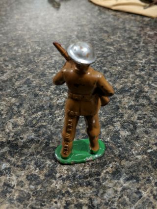 Vintage Manoil/Barclay Lead Toy Soldier w/Rifle At Arms 1 2