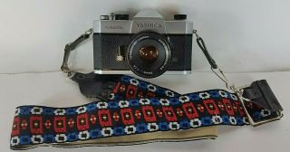 Vintage Japan Yashica Tl Electro 35mm Slr Film Camera & 50mm 1:1.  9 Lens W/ Strap