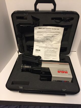 Vintage Rca Vhs Hq Camcorder Video Camera Cpr300 Solid State Image Sensor /case