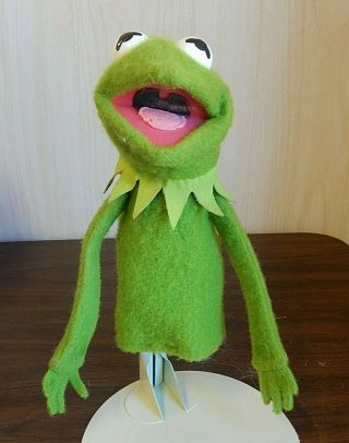 Vintage 1978 Fisher Price Muppets Kermit The Frog 860 Hand Puppet W/vinyl Head