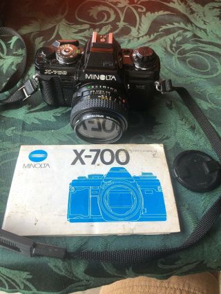 Vintage Minolta X700 Mps 35mm Film Camera W/ 50mm F/1.  7 Lens