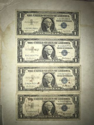Vintage United States Currency $1,  $2,  $5,  $20