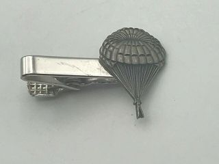 Vintage Pioneer Parachute Co.  Advertising 1 - 1/2 " Tie Bar Clip Clasp C7