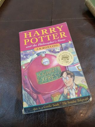 Rare Harry Potter And The Philosopher’s Stone First Edition W/errors 1st 23rd