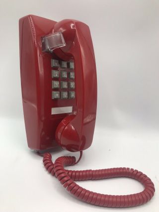 Vintage Cortelco 255447 - Vba - 20m Red Wall Phone