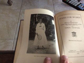 VINTAGE LAWN TENNIS BOOK - TENNIS FOR WOMEN - SIGNED 6