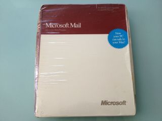 1988 Vintage Microsoft Mail Software Appletalk Ibm Pc Version Rare