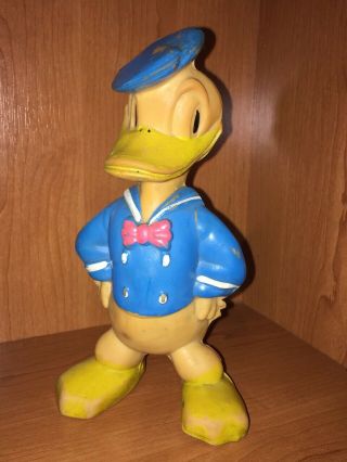 1964 Art.  66 Vintage 7 " Rubber Donald Duck Walt Disney Doll Toys
