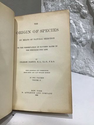 5 Charles Darwin Books 1896 The Origin of Species Descent Of Man Geological Etc. 8