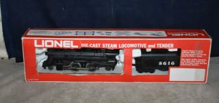 Vintage Lionel 8616 Steam Train Locomotive W/8616 Tender -