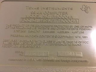Texas Instruments TI - 99/4A Home Computer Box Vintage 1983 Video Game Console 5